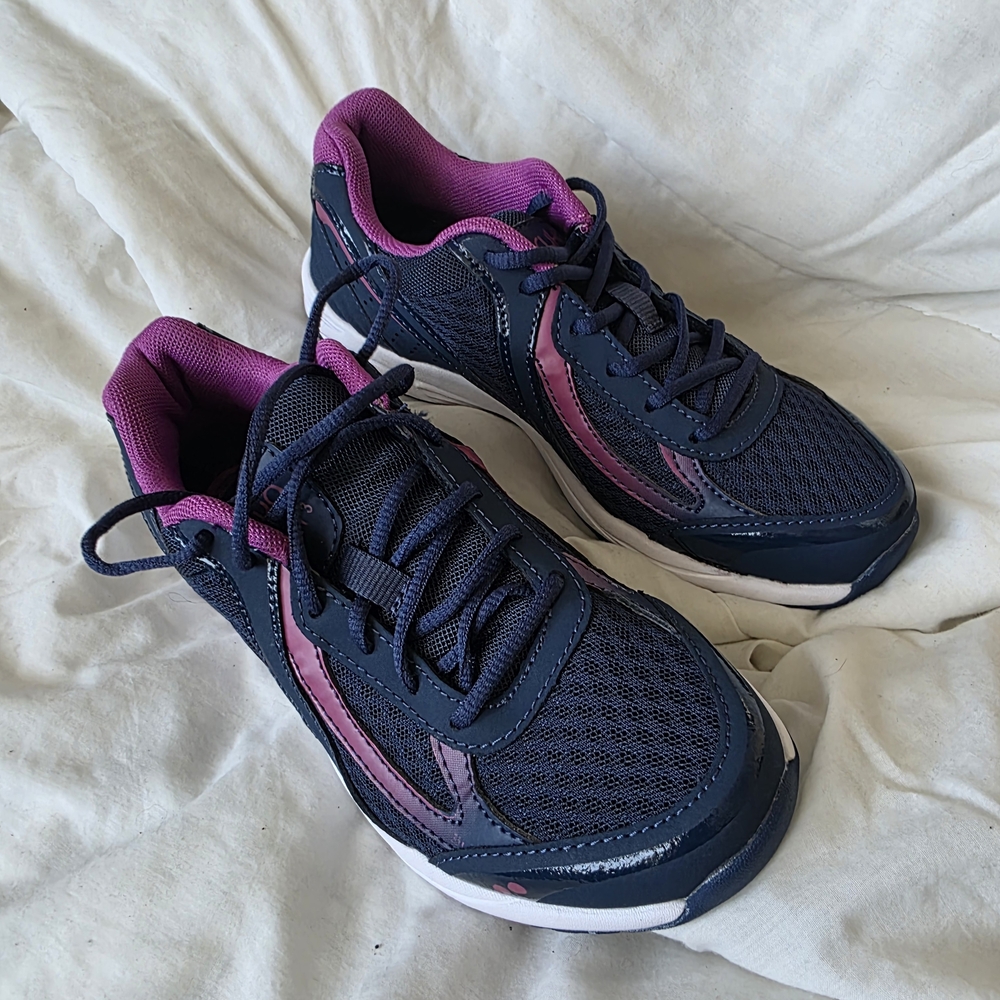 Ryka Navy and Pink Women's Athletic Sneakers